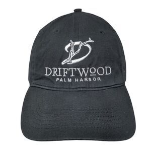 Driftwood Palm Harbor Strapback Hat Black One Size Embroidered Big X